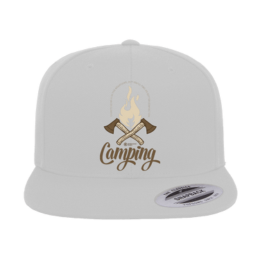 Axes Embroidered Flat Bill Cap